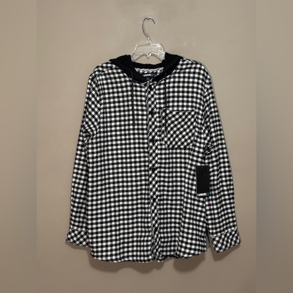 Tony Hawk Men’s Flannel Button Down Shirt Size XL NWT
